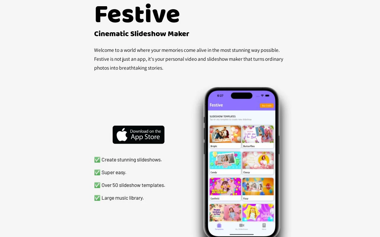 Festive Slideshow Maker