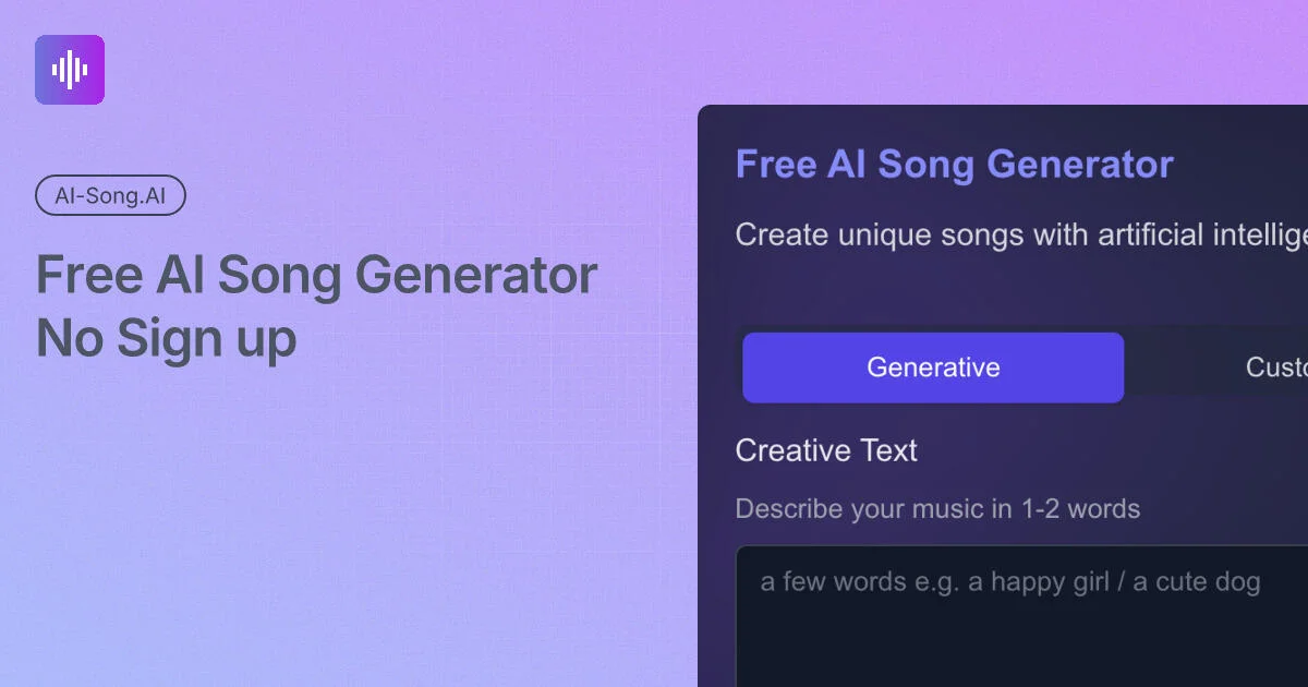 Free AI Song Generator - AI-Song.AI