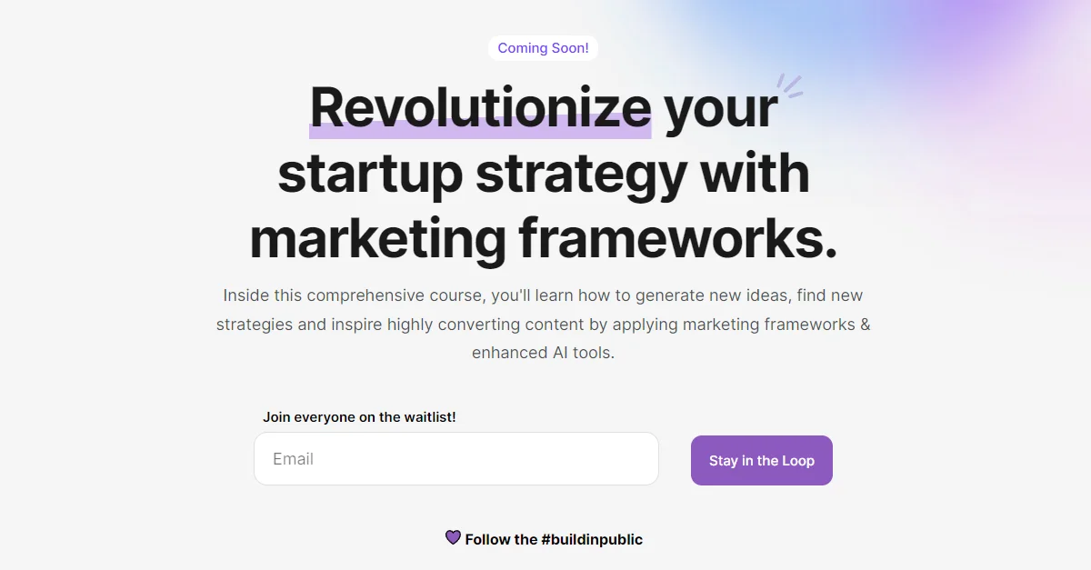 Marketing Frameworks